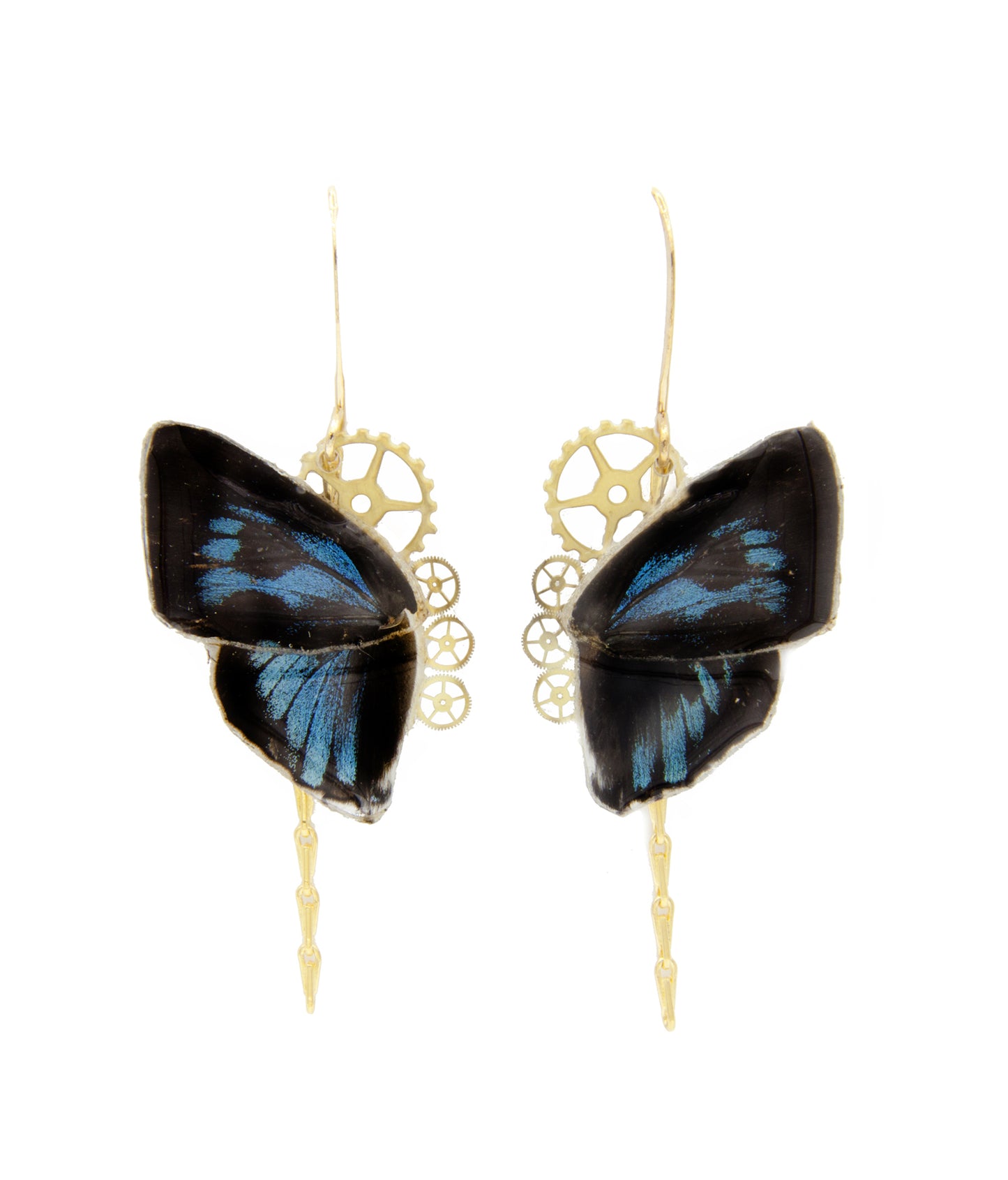 Boucles d'oreille Aponi Grand Bleu Ancema Ctesia – pièce unique cabinet de curiosités Victorian Rehab