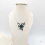 bracelet en verre de murano et feuille esprit féérique et  art nouveau