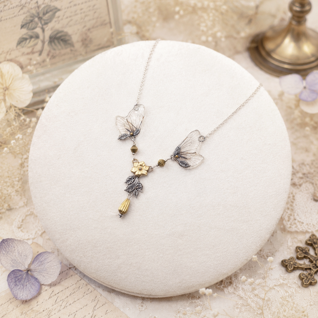 Collier Nimue – ailes de cigales