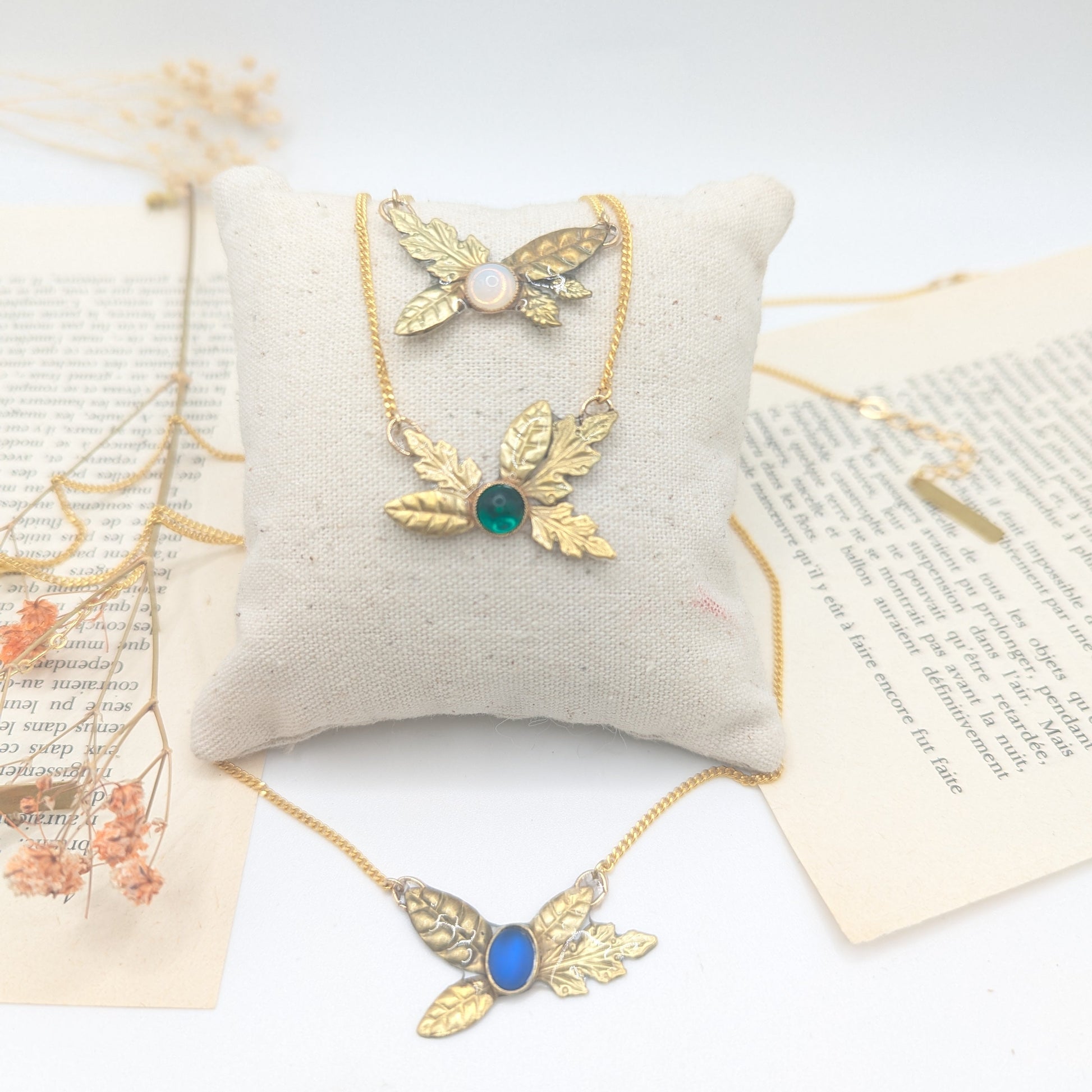 art nouveau bijoux féérique en verre de murano