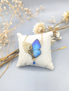 collier veritable aile de papillon realisation victorian rehab bijoux de curiosite a pezenas