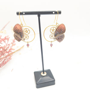 //SOLDES// Boucles d'oreille minimago rose