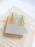 //SOLDES// Boucles d'oreille cadran jaune