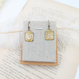 //SOLDES// Boucles d'oreille cadran beige