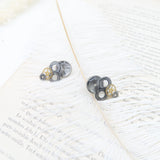 //VENTE PRIVEE// Boucles d'oreille clou engrenages argenté