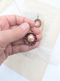 //SOLDES// Boucles d'oreille cadran rouge