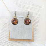 //VENTE PRIVEE// Boucles d'oreille cadran bordeau