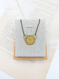 //VENTE PRIVEE// Collier petit cadran jaune