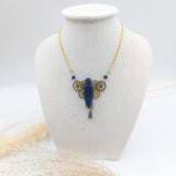 //SOLDES// Collier Scarabée bleu