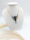 //SOLDES// Collier Scarabée bleu