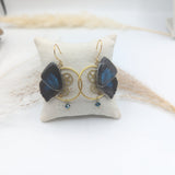 //SOLDES// Boucles d'oreille Minimago Arhopala