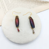 -SOLDES- boucles Toba rouge