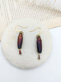 -SOLDES- boucles Toba rouge