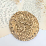 Coeur sacré ex voto - Modèle médaillon