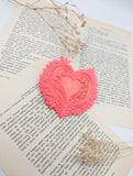 Coeur sacré rayonnant ex voto couleurs pop