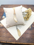 //VENTE PRIVEE// Collier Libellule transparente doré
