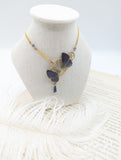 //VENTE PRIVEE// Collier Zéphyr papillon violet