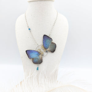 //VENTE PRIVEE// Collier Zéphyr Arhopala bleu