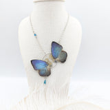 //VENTE PRIVEE// Collier Zéphyr Arhopala bleu