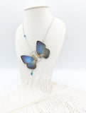 //VENTE PRIVEE// Collier Zéphyr Arhopala bleu