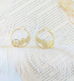 //VENTE PRIVEE// Boucles d'oreille créoles engrenage