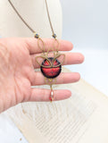 //VENTE PRIVEE// Collier Lys cadran rouge