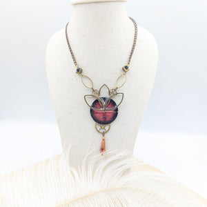 //VENTE PRIVEE// Collier Lys cadran rouge