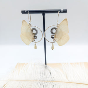 //VENTE PRIVEE// Boucles d'oreille Minimago albina