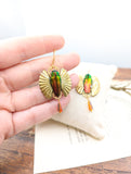 //VENTE PRIVEE// Boucles d'oreille "Aphrodite" Scarabée