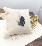 //VENTE PRIVEE// Collier Aponi papillon grand bleu