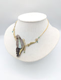 //VENTE PRIVEE// Collier Acanthe Voilier bleu