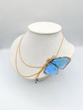 //VENTE PRIVEE// Collier Isis Morpho bleu