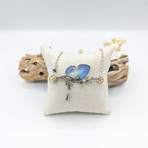//VENTE PRIVEE// Collier Thétis papillon ciel