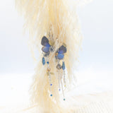 Boucles d'oreille naturalia veritables ailes de papillon art nouveau