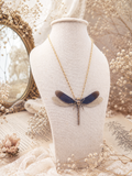 Collier Dragonfly ailes de libellule bleue