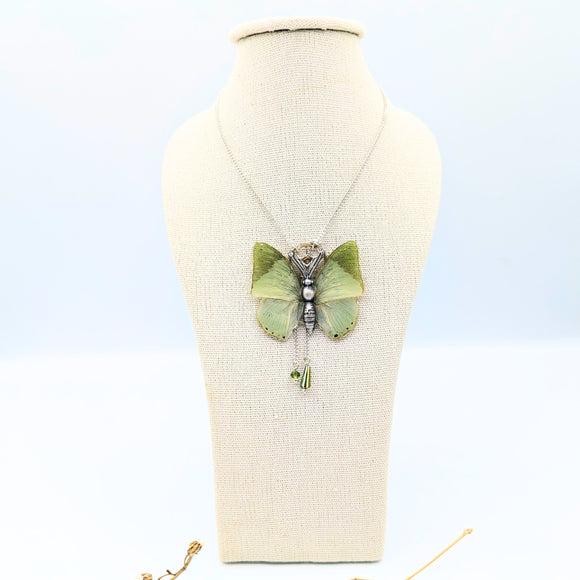//SOLDES// Collier Psyché Green Charaxes