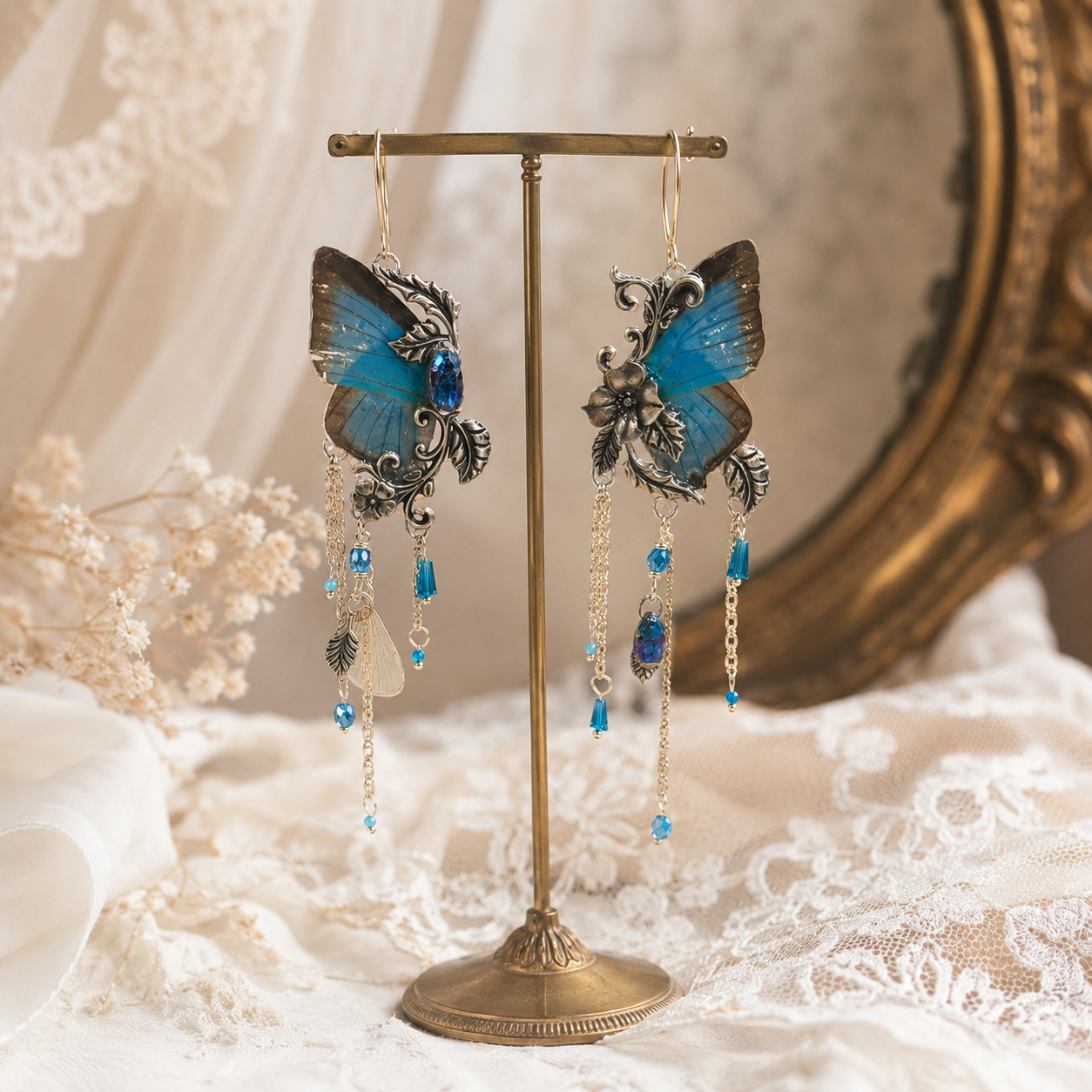 Boucles d'oreille Naturalia GM -  papillon Marcias