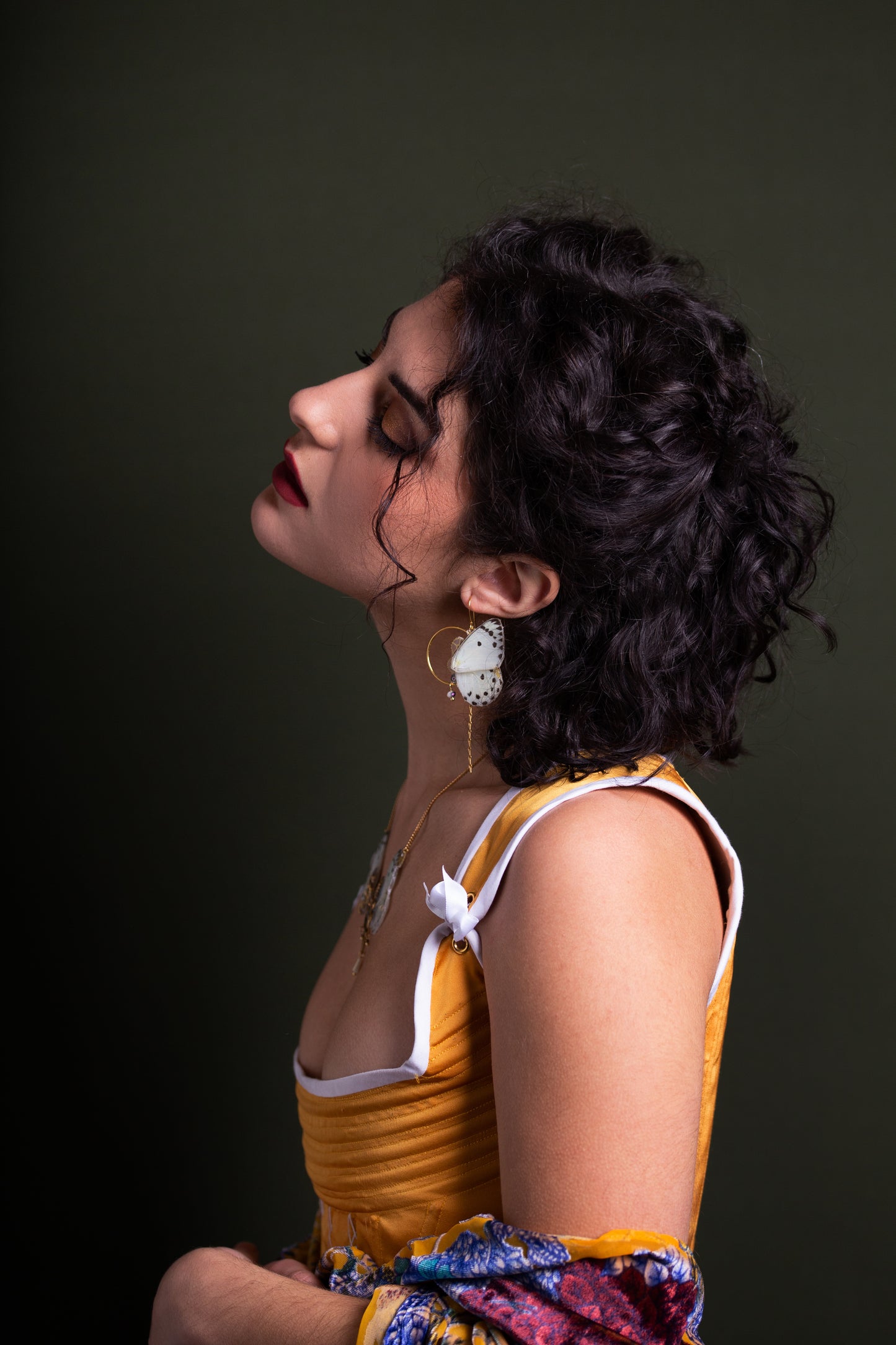 Parure boucles Imago et collier Sphynx Calypso – bijou Art Nouveau Victorian Rehab