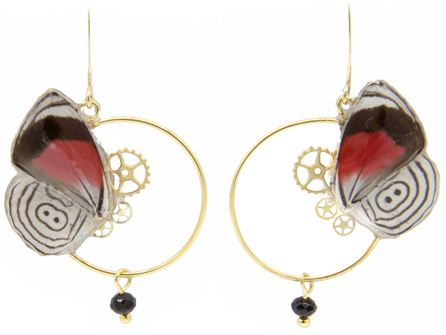 Boucles d'oreille Minimago Double 8 portées – bijou Art Nouveau steampunk Victorian Rehab Hérault