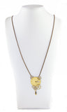 "Jules Verne" long necklace - Golden dial