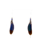 Meandres earrings - blue dragonfly