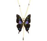 Necklace "Psyche" - Butterfly Graphium Weskei