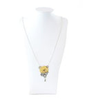 "Jules Verne" long necklace - Golden dial
