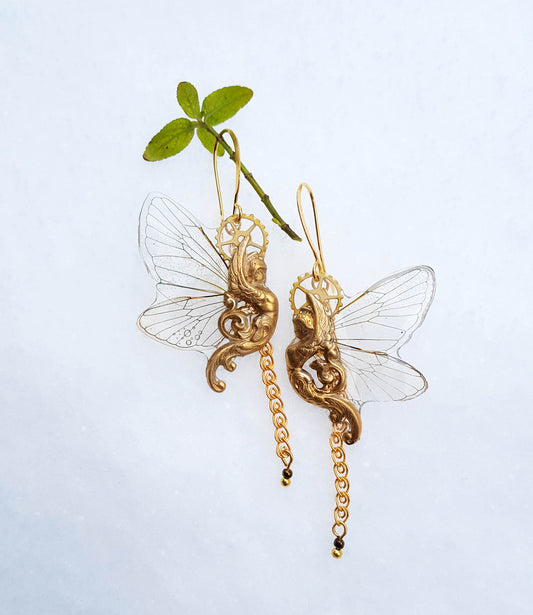Boucles d'oreille Sphinx Cigale