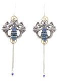 Silver "Lotus" earrings