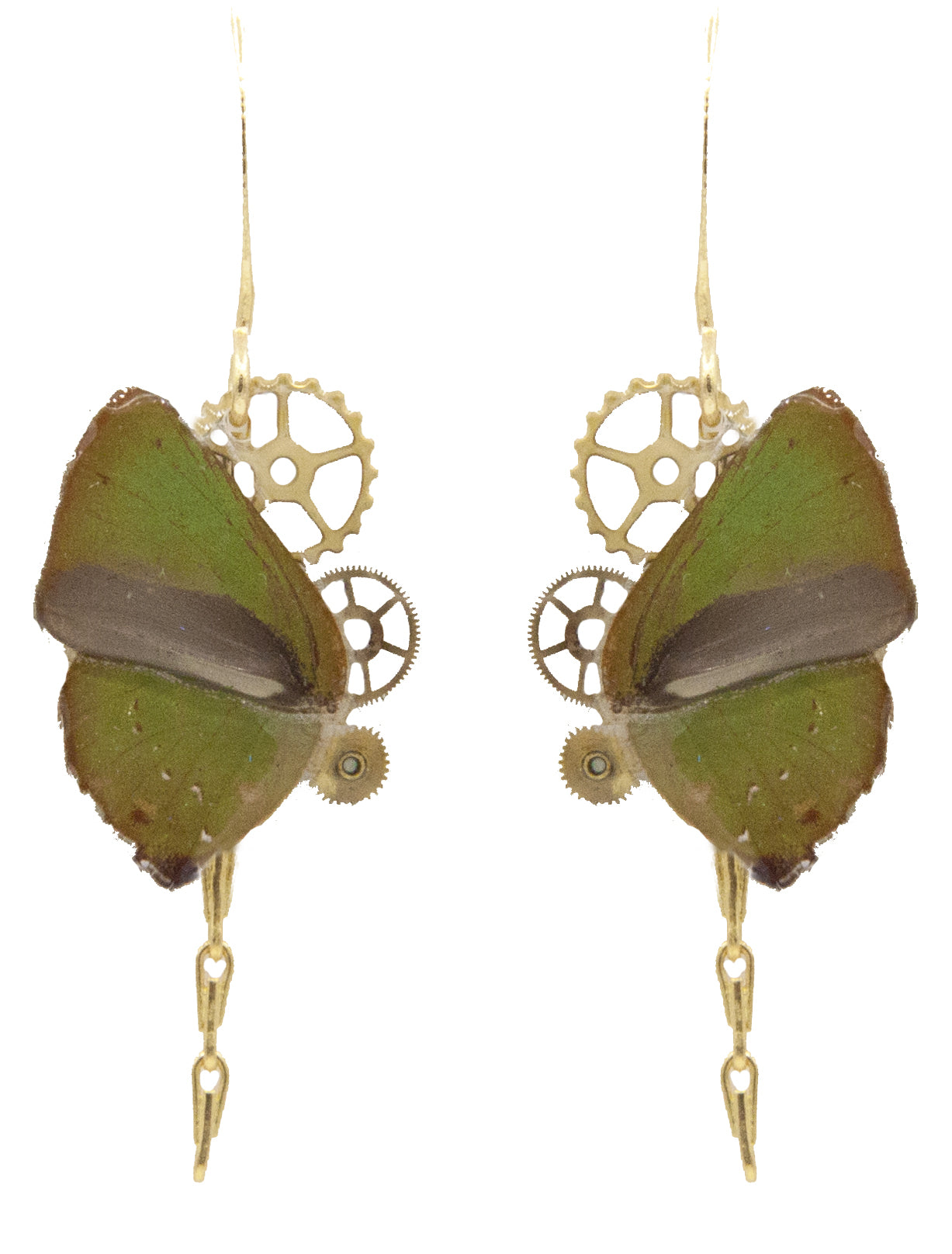 Boucles Aponi Cyanophrys Herodotus monture argentée – bijou Art Nouveau Victorian Rehab