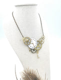 "Magellan" necklace with enamel dial