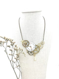 "Magellan" necklace with enamel dial