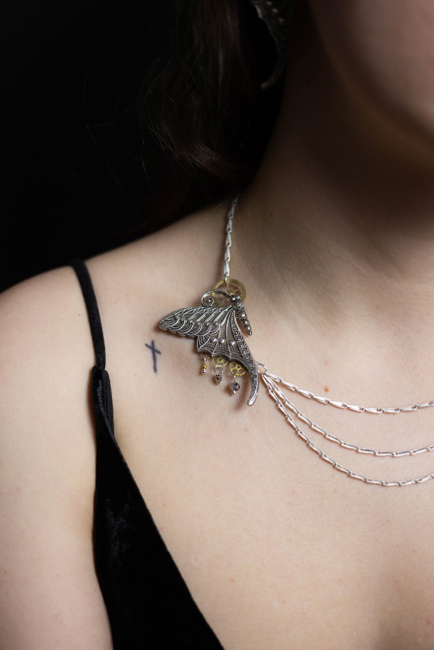 Collier "Fauna" asymétrique