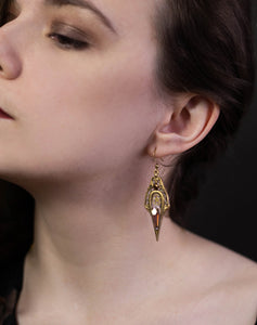 Gold "Mandragore" earrings